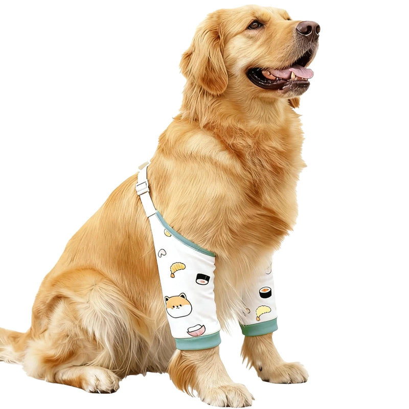 VPB Dog Front Leg Brace Recovery Sleeve, Elbow Joint Protector with Breathable Mesh Pad for Medium & Large Dogs, Anti-Licking Leg Support for Wound Healing and Injury Recovery (2XL)