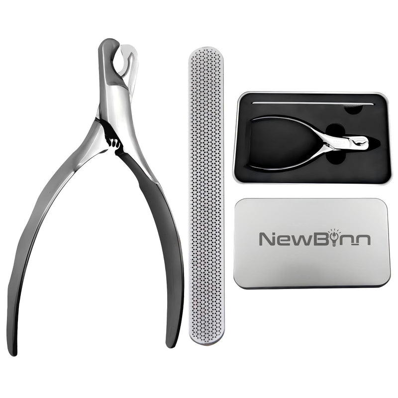 Stainless Steel Dog Cat Nail Clippers with Nail File, Professional Dog Claw Clippers Trimmer Set with Sharp Razor Blades, Durable Home Pet Grooming Tool for Small Large Dogs Cats