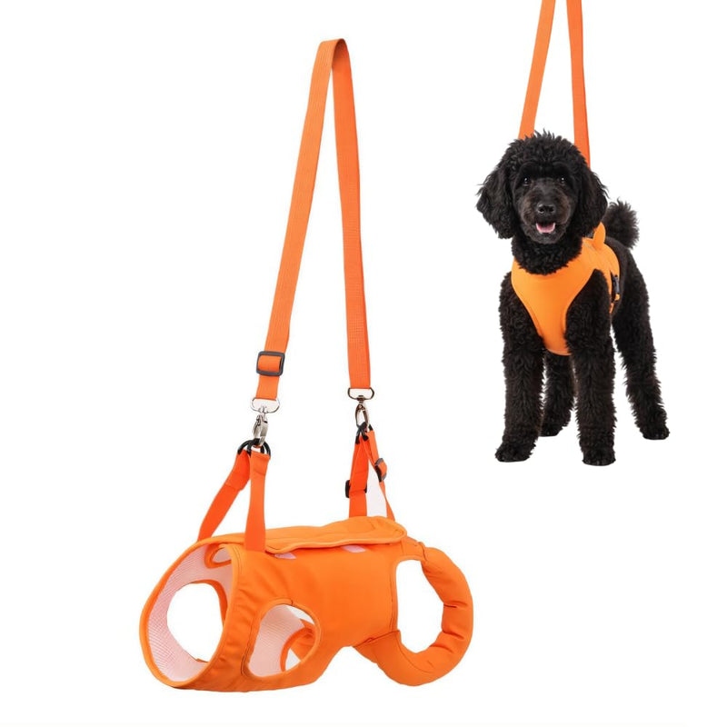 Dog Sling Harness, Adjustable Lifting Support Sling for Disabled & Elderly Dogs, Breathable Mesh with Padded Handle Dogs Cats Carrier for Walking 17 * 21 * 3