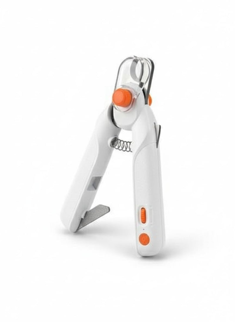 Dog Nails Clippers and Trimmers with Safety Guard Professional Pet Nail Clipper for Large Medium Small Breed Rechargeable Low Noise Cat Nail Grinder LED Light for Dogs Cats Rabbits Guinea Pigs - PawsPlanet Australia