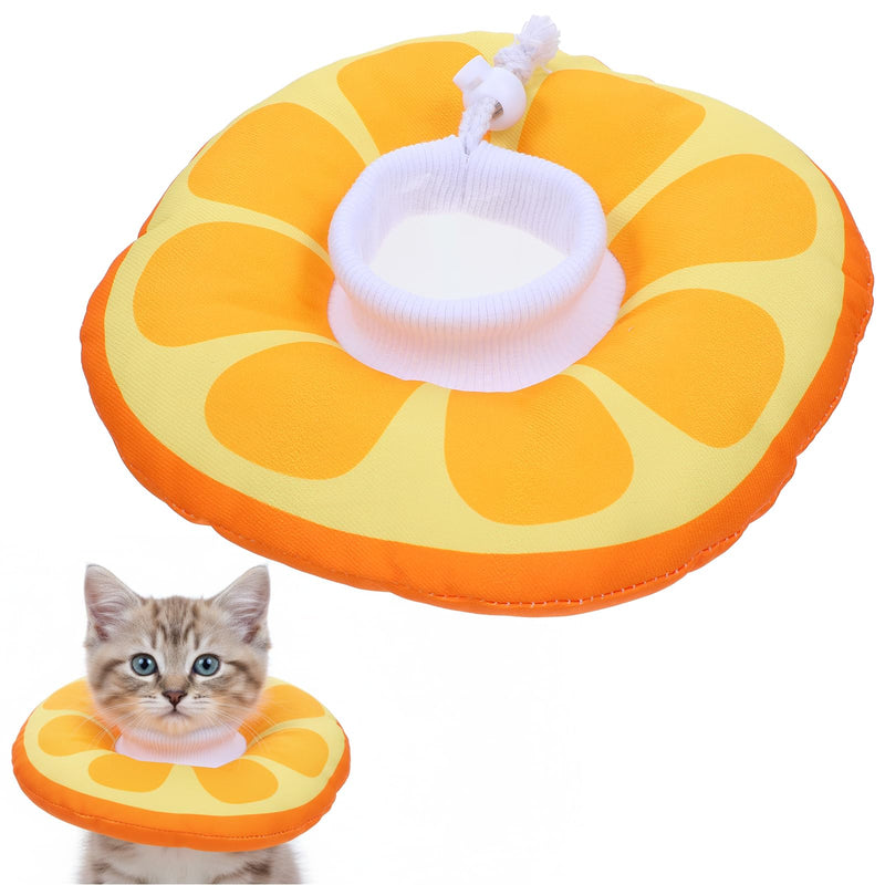 Small Cat Cone Collar Soft,Lovely Cats Donut Collars Adjustable Pet Waterproof Collar Elizabethan Neck Cones Cute Kitten Cones for Recovery Prevent Licking Biting Protect Wounds