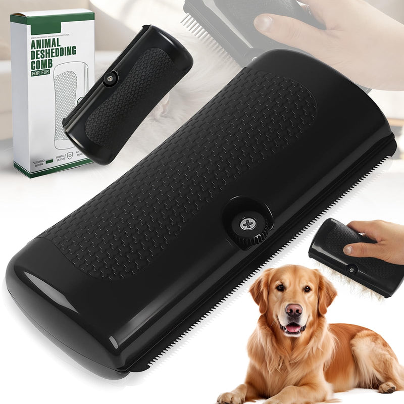 SoundZero Pet Hair Remover Dog Black, Pet Tails Deshedding Brush, Dog Brush, Pet Hair Removal Brushes, Pet Hair Removal Brush, Grooming Tool, Dog Brush Short Hair (Black)