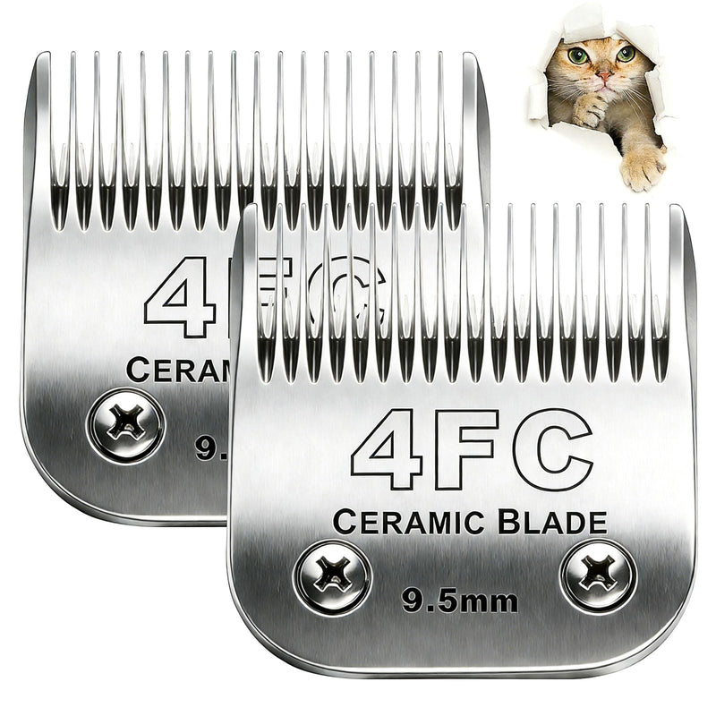 #4FC Clipper Blade Dog Grooming Compatible with Andis Clippers Detachable Carbon Steel Sharp Also Compatible with Wahl/Oster Dog Clippers Gray - PawsPlanet Australia