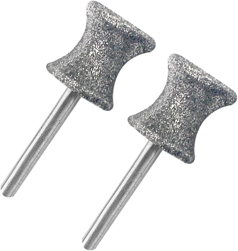 Diamond Rotary Nail Grinder Bits for Dog, 2PCS Diamond Dog Nail Grinder Head for Dremel,1/8" Replacement Grinder Wheel Pets Nail Grooming Tools for Medium Large Dogs Silver - PawsPlanet Australia