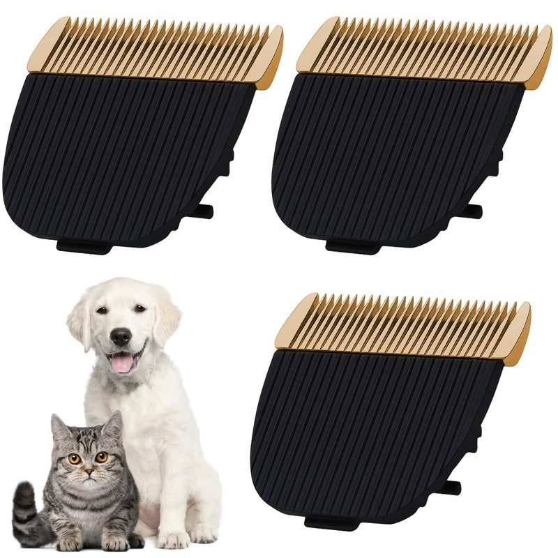 Dog Hair Clipper, Dog Grooming Blades, Professional Pet Grooming Trimmer Clipper Blade Detachable Replacement Blade Cat Dog Accessory for P2/P3 (3pcs) - PawsPlanet Australia