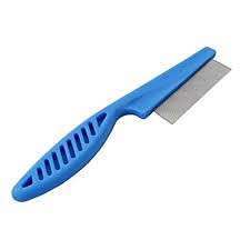 LGT Large Flea / lice Removal Grooming Comb for Cats, Dogs, Rabbits. Effective against Fleas, Nits, Biting Pests, Ticks, Flea Dirt, Ectoparasites (Blue) Blue - PawsPlanet Australia