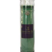 Green Candle - Lotus/Charm - Meditation, Spiritual, Yoga to Bring in Tranquility, Relieve Stress, Create Balance, Healing and Money Drawings - PawsPlanet Australia