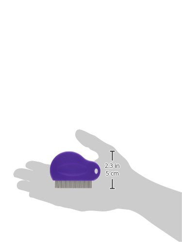 [Australia] - Master Grooming Tools Contoured Grip Flea Combs — Ergonomic Combs for Removing Fleas, Purple 