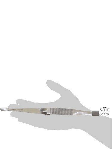 Mars Professional Stainless Steel Tick Tweezers, Surgical Grade, 6.5" Length - PawsPlanet Australia
