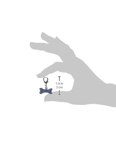 [Australia] - Mirage Pet Products Lobster Claw Bone Charm for Pets, Blue 
