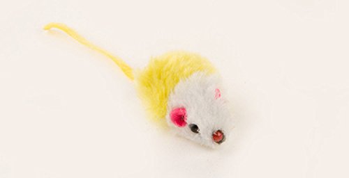 [Australia] - Keklle Play Fur Mice Cat Toys – Mixed Bag of 10 Play Mice with Rattling Sounds – 4 Color Variety Pack of Catnip Toy 