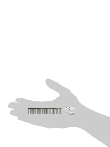 [Australia] - Resco US-Made Combination Comb for Dogs and Cats 1" Teeth/Medium-Coarse Spacing Nickel 