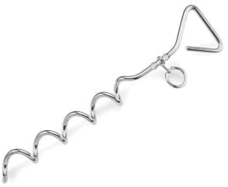 Dog Stake Metal, Pet Stake Spiral Tie-Out Pet Supply Tether Dog Leash Anchor Stakes with Spiral Shape Suitable for Outdoor Yard and Camping Small, Medium and Large Pets, Stake-Out Spike, Dog tie out - PawsPlanet Australia
