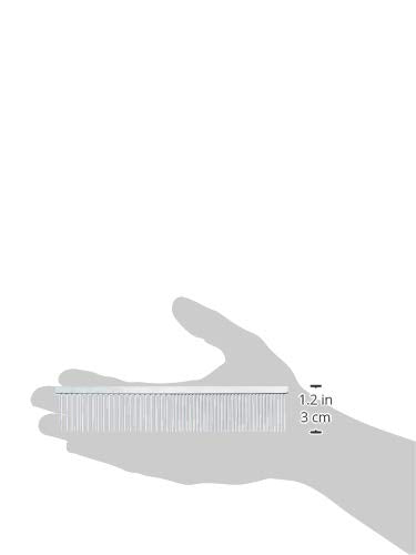 Trixie 2395 metal comb, medium/coarse teeth, 16 cm, silver - PawsPlanet Australia