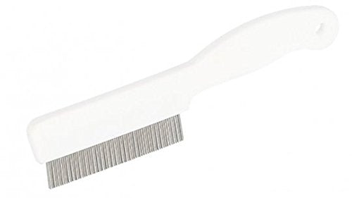 Kerbl dust and flea comb, 13cm for cats, white - PawsPlanet Australia