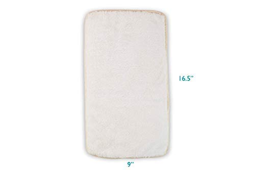 Pet Kennel Pads Pack of 2 Soft Replacement Inserts for Pet Travel Carriers & Pet Beds Highly Absorbent Liners for Sleeping & Traveling Washable Padded Covers for Cats & Dogs (White 2 Pack) - PawsPlanet Australia