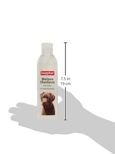 Puppy Shampoo Fur Shine Sensitive Puppy Shampoo Grooming for Puppies with Macadamia Oil pH Neutral 250 ml - PawsPlanet Australia