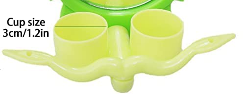 3 in 1 Bird Toys(Feeder/Mirror/Perch）Bird Feeding/Watering Cups with Mirror Toys Parakeet Feeder for Cage Perch Toys for Parakeets Conures Cockatiels Suit Small to Regular Size - PawsPlanet Australia