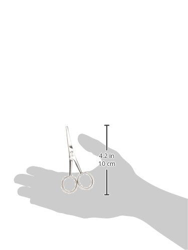 Dubl Duck Stainless Steel Ear/Nose Curved Pet Grooming Shears, 4-Inch - PawsPlanet Australia