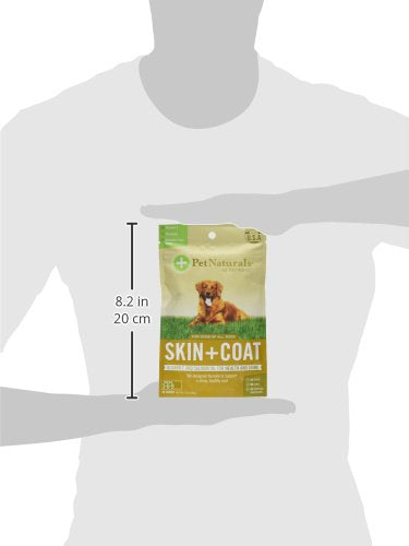 Pet Naturals Skin and Coat for Dogs with Dry, Itchy and Irritated Skin, 30 Chews - Salmon Oil, Vitamin E and Flax Oil - No Corn or Wheat - Vet Recommended - PawsPlanet Australia