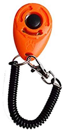 JAX PLANET Dog Training Bag Clicker Set - Dog Training Clicker & Treat Holder for Dog Training (1. Dog Treat Pouch or 2. Dog Bite Tug SnackBag)+FreeGift Medium/FreeSize SnackBagTug/Clicker-Orange&Black+FreeGift - PawsPlanet Australia