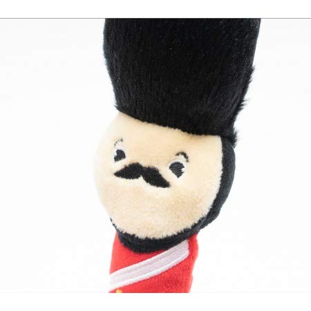 PetLondon British London Royal Guard Plush Dog Toy, Squeaky and 6" Plush London Beefeater Queen Guard Puppy Toy, Cute Fun Royal London Union Jack Dog Interactive Toy - PawsPlanet Australia