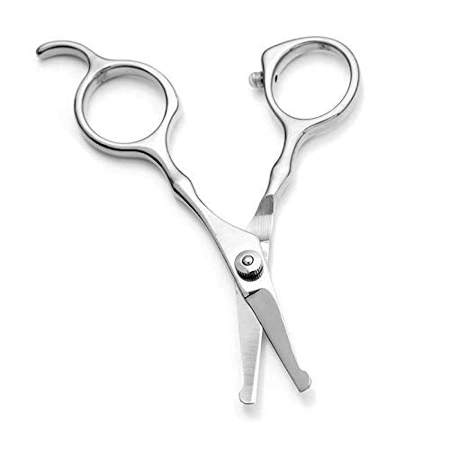 Pet Hair Scissors, Dog Straight Shears 4.5" Stainless Steel Pet Grooming Trimmer with Safety Rounded Tips Animal Hairdressing Cutting Tools Designed for Right and Left handers. - PawsPlanet Australia