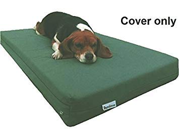 [Australia] - Dogbed4less Durable Olive Green Canvas Pet Bed External Duvet Cover for Small, Medium to Extra Large Dog Bed - Replacement Covers only 40"X35"X4" 