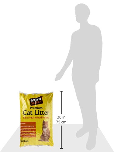 Extra Select Premium Wood Based Cat Litter, 30 L - PawsPlanet Australia