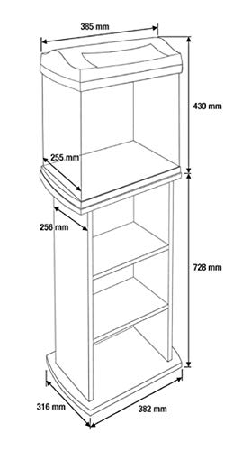 Tetra Aqua Art Tank Stand,Black(Graphite), 20 - 30 Litre 20-30 litre - PawsPlanet Australia