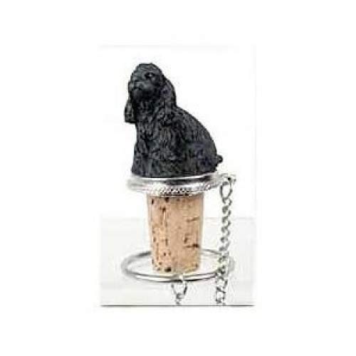 [Australia] - Conversation Concepts Cocker Spaniel Black Bottle Stopper 1 