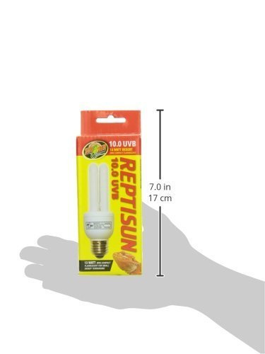 [Australia] - Zoo Med ReptiSun 10.0 Mini Compact Fluorescent Lamp, Mini - 2 Pack 