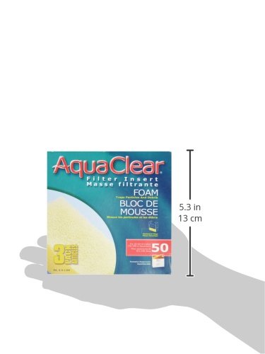 [Australia] - Aquaclear Foam Inserts, 3-Pack 50-Gallon Standard Packaging 