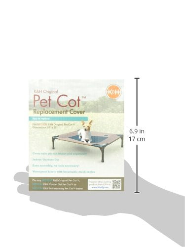 [Australia] - K&H Pet Products Original Pet Cot Replacement Cover Medium (25" x 32") Tan 