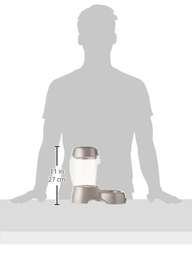 Petmate Pet Café Feeder 3 Lbs Pearl Silver - PawsPlanet Australia