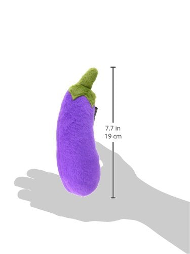 [Australia] - P.L.A.Y. - Farm Fresh Eggplant Plush Toy with Squeaker Pet Toy 