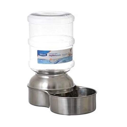 [Australia] - Petmate Stainless Steel Replendish Waterer, Small (24345S) 