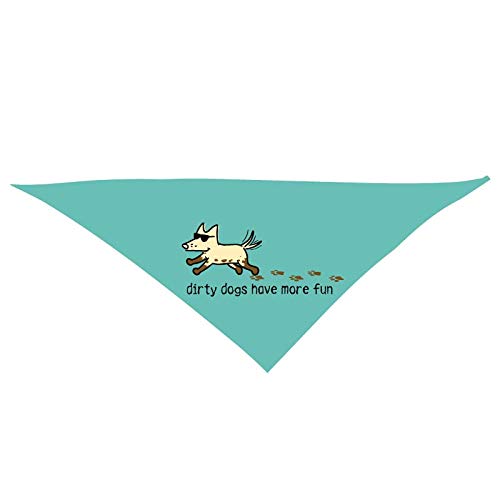 [Australia] - Dirty Dogs Have More Fun - Doggie Bandana for Your Best Friend, Colorful Punny Dog Bandana 