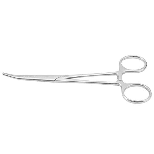 WYSUMMER Forceps, Stainless Steel Dog Cat Pet Scissors Ear Hair Clamp Fishing Scissors Tools (18CM bent) 18CM bent - PawsPlanet Australia