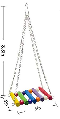 [Australia] - WEIYU 17 Packs Bird Parrot Swing Chewing Toys - Hanging Bell Birds Cage Toys Suitable for Small Parakeets, Cockatiel, Conures,Finches,Budgie,Macaws, Parrots, Love Birds 