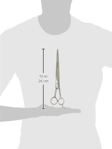 Tamsco Barber Scissor/Groomer with Rest 10-Inch Stainless Steel Ice Tempered Beveled Edge Straight - PawsPlanet Australia