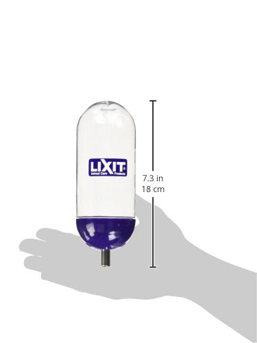 Lixit Aquarium Cage Climbing Resistant Water Bottles for Rats, Hamsters Gerbils, Mice and Other Small Animals Clear 10 Ounce - PawsPlanet Australia