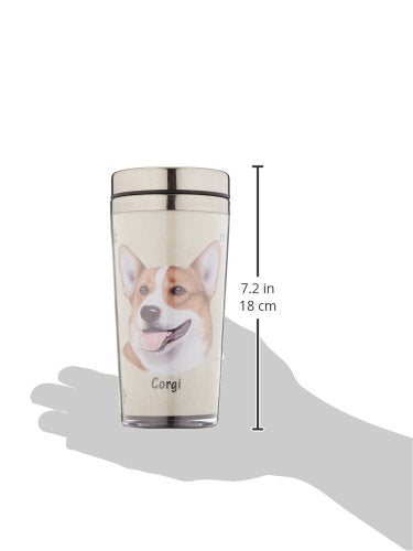 [Australia] - E&S Pets Stainless Steel Welsh Corgi Tumbler, 16 oz 