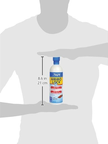 API AMMO-LOCK Freshwater and Saltwater Aquarium Ammonia Detoxifier 16-Ounce Bottle 16 oz - PawsPlanet Australia