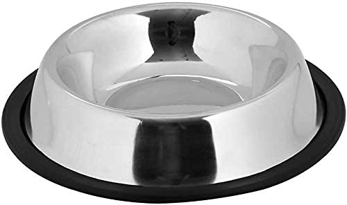 Kosma Stainless Steel Pet Bowl | Dog Food Water Bowl | Cat Bowl | Pet Feeding Bowl | Dog Cat Feeding Bowl | Food Bowl | Pet Dish (Anti-Skid) – 24 cm - PawsPlanet Australia