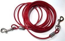 [Australia] - Katzco Dog Leash - Heavy-Duty Tie-Out Chain Cable - 20 Feet Long - for Dogs up to 60 lbs - Dog House, Dog Training, Pet Supplies and Accessories 