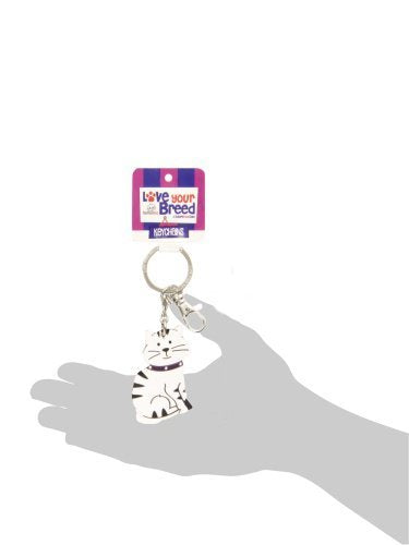 [Australia] - Love Your Breed Acrylic Keychain, Poodle Tabby Cat 