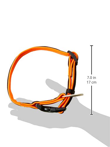 Nobby Preno Mesh Dog Collar, 40 - 55 cm/25 - 35 mm, Neon Orange - PawsPlanet Australia