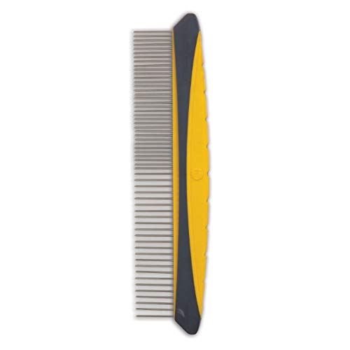 JW Pet Company 8-Inch Gripsoft Rotating Comfort Comb, Fine and Coarse - PawsPlanet Australia
