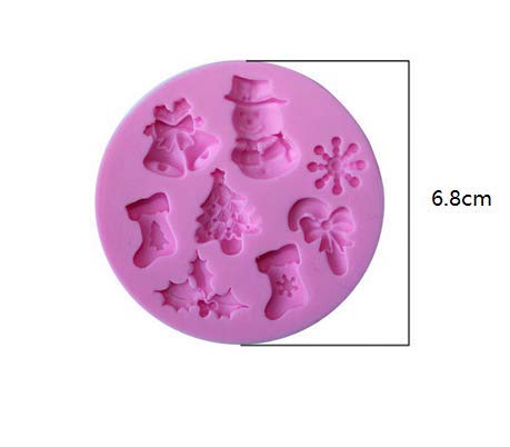 WOIWO Christmas Silicone Candy Mold Biscuit Mold Chocolate Mold, Christmas Party Decoration - PawsPlanet Australia